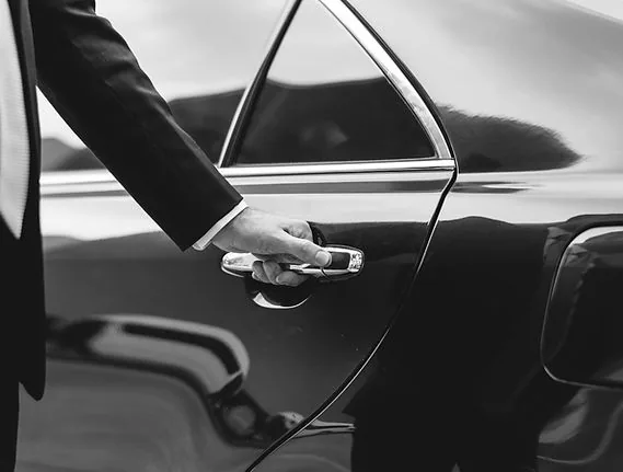 Private car transfer on a Highland road